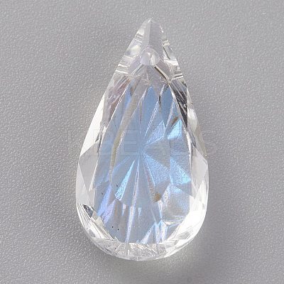 Embossed Glass Rhinestone Pendants GLAA-J101-06B-001MO-1