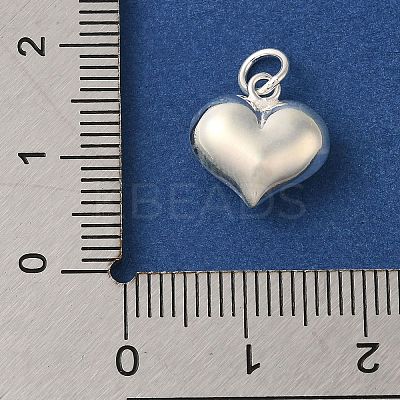 925 Sterling Silver Heart Charms with Jump Rings FIND-U013-05S-02-1