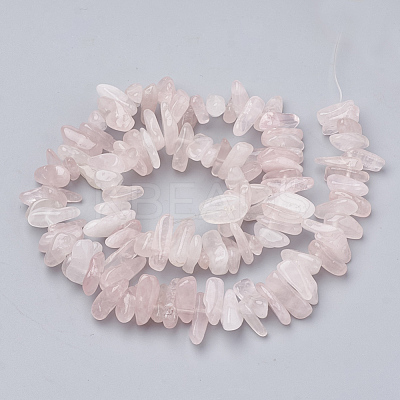 Natural Rose Quartz Beads Strands X-G-S338-17-1