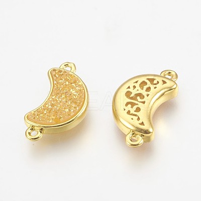 Electroplate Druzy Resin Links connectors RESI-F014-D01-1