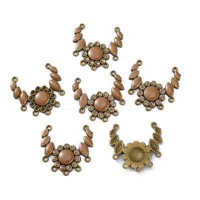Tibetan Style Alloy Enamel Chandelier Component Links ENAM-WH0061-17AB-1