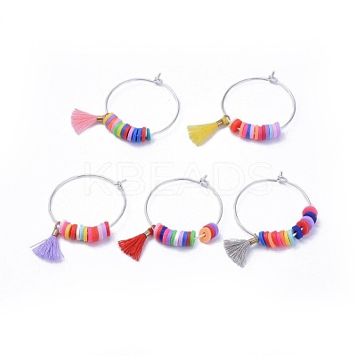 Wine Glass Charms AJEW-JO00170-M-1