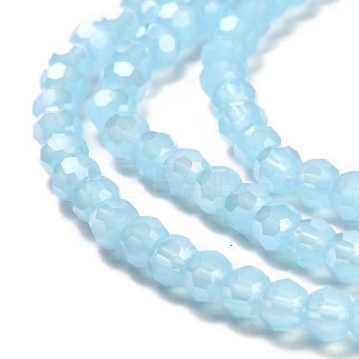 Imitation Jade Glass Beads Stands EGLA-A035-J4mm-B04-1