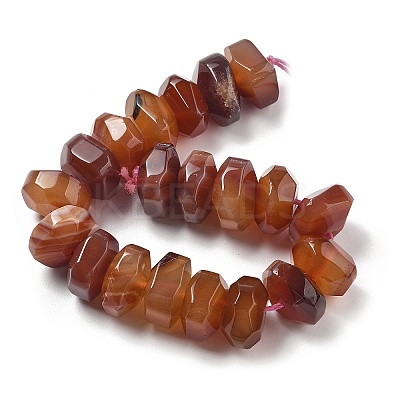 Natural Red Agate Beads Strands G-K392-A03-1