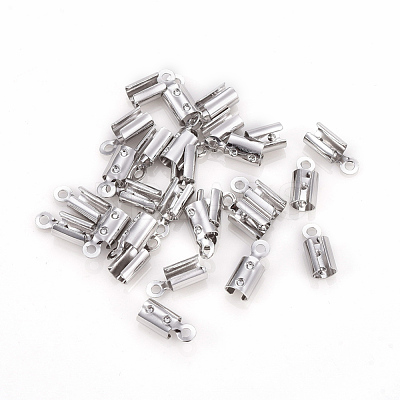 Brass Folding Crimp Ends KK-F777-01P-1