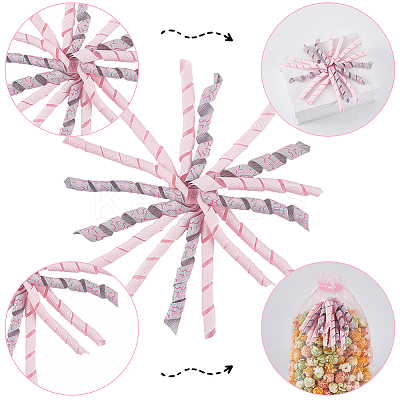 8Pcs Cloth Curly Ribbon Bows AJEW-SP0001-48D-1