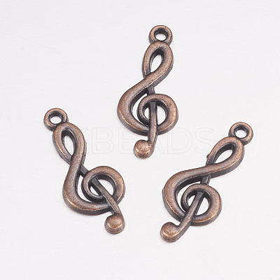 Treble Clef Pendants TIBEP-R315-R-FF-1