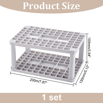 Plastic Cosmetic Brush Storage Stands MRMJ-WH0070-34C-1