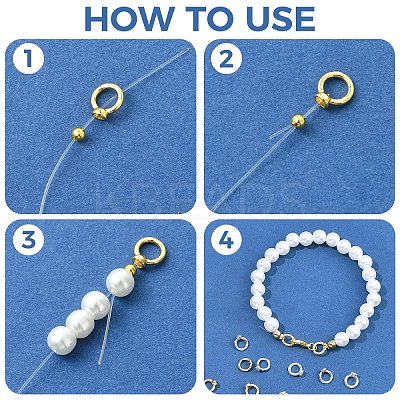 10Pcs Brass Ring Charm Connectors KK-YW0004-18G-1