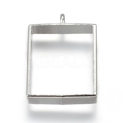 Alloy Open Back Bezel Big Pendants X-PALLOY-TAC0003-02P-1
