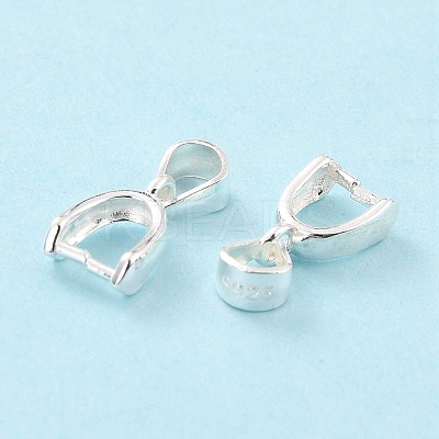 925 Sterling Silver Ice Pick Pinch Bails STER-Z001-121S-02-1