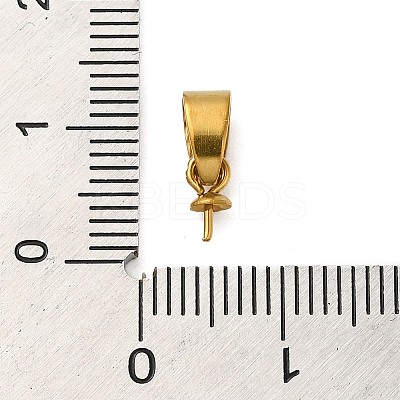 304 Stainless Steel Cup Pearl Peg Bails Pin Pendants STAS-D013-03A-G-1