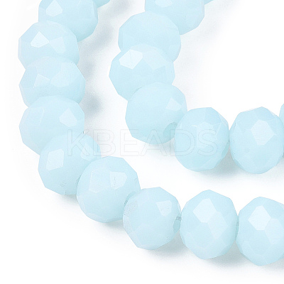 Opaque Solid Color Glass Beads Strands EGLA-A034-P1mm-D06-1