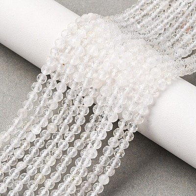 Natural Quartz Crystal Beads Strands X-G-C226-B05-4mm-1