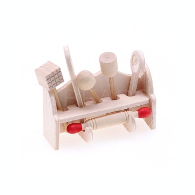 7Pcs Wood Cookware Set Mini Model PW-WGF560B-01-1