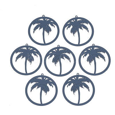 430 Stainless Steel Filigree Pendants LS-X-STAS-S108-13B-1