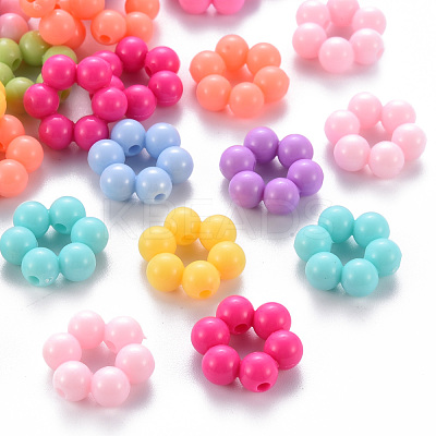 Opaque Acrylic Bead Frames TACR-S153-01B-M-1