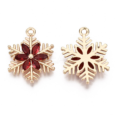 Christmas Brass Glass Pendants KK-R111-009-A02-1