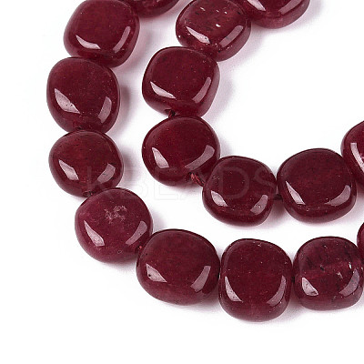 Natural White Jade Beads Strands G-N354-01A-03-1