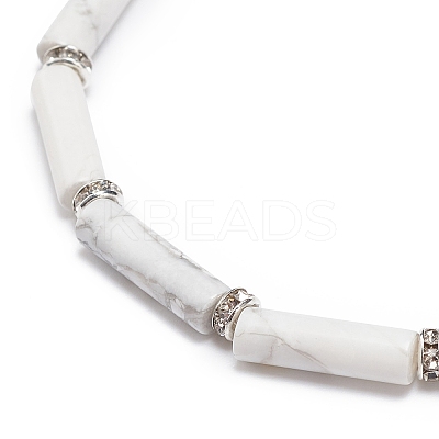 5Pcs 5 Style Natural Mixed Gemstone Column Beaded Stretch Bracelets Set for Women BJEW-JB08989-1