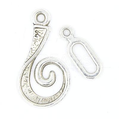 Tibetan Style Alloy Hook Clasps LS-LF5077Y-1