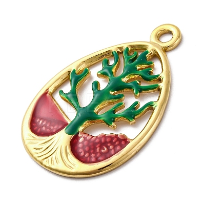 304 Stainless Steel Enamel Pendants STAS-S163-34G-02-1