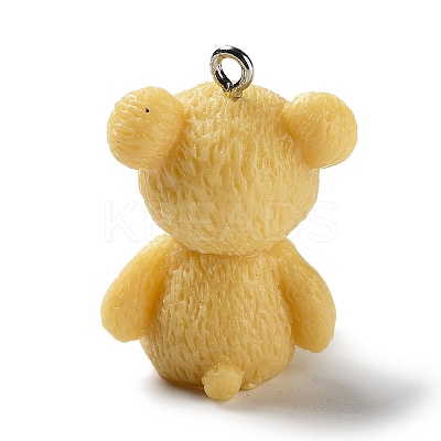Opaque Resin Pendants RESI-A030-06G-1