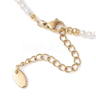 Shell Pearl Beaded Necklaces for Women NJEW-JN04980-1