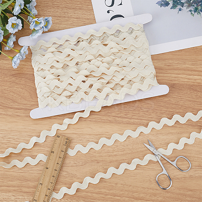 Cotton Wavy Fringe Trim Ribbon OCOR-GF0004-49G-1