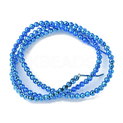 Baking Paint Synthetic Non-Magnetic Hematite Beads Strands G-H020-K01-06-1