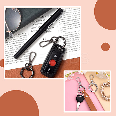 Teardrop Alloy Swivel Clasps PURS-SP0001-02B-1