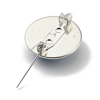 Round Glass Brooches FIND-Q096-01T-1