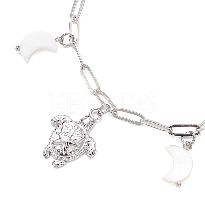 304 Stainless Steel Charm Bracelets BJEW-JB12220-1