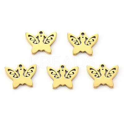 PVD Vacuum Plating 304 Stainless Steel Charms LS-STAS-N092-105G-1