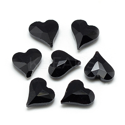 Pointed Back Glass Rhinestone Cabochons RGLA-T031-12x13mm-23-1