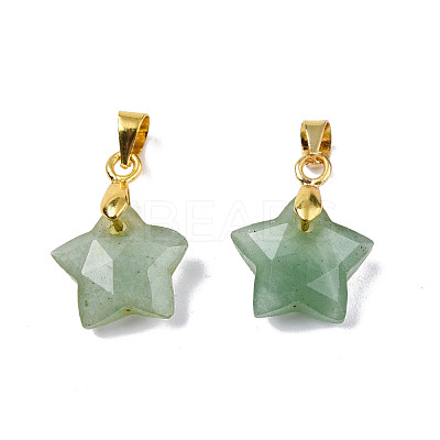 Natural Green Aventurine Charms G-N326-142-07-1