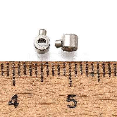304 Stainless Steel Crimp Beads X-STAS-L216-51P-01-1