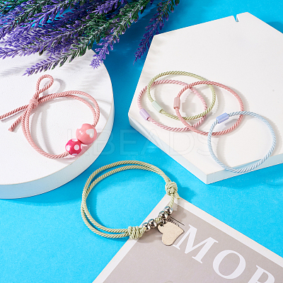 DIY Macaron Color Hair Ties Making Kit DIY-TA0004-55-1