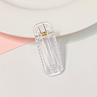 Transparent Plastic Alligator Hair Clips PHAR-F016-04-1