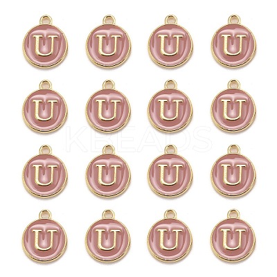 Golden Plated Alloy Enamel Charms LS-ENAM-S118-07U-1