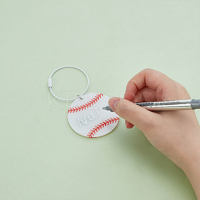 24Pcs Acrylic Pendant Decorations HJEW-ME00023-1