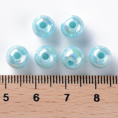 Opaque Acrylic Beads X-MACR-S370-D8mm-A07-1