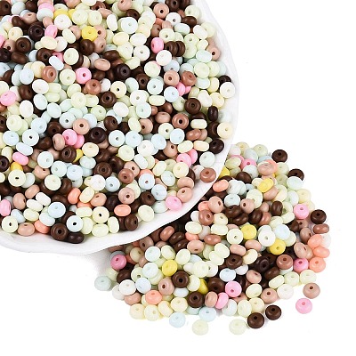 Opaque Glass Seed Beads SEED-N012-09A-1