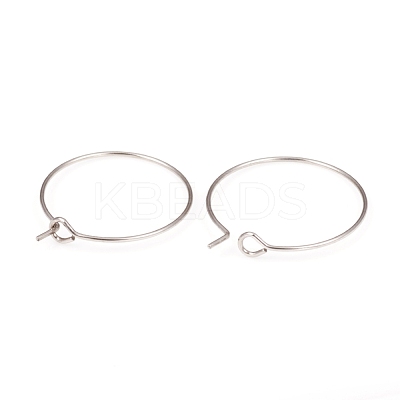 316L Surgical Stainless Steel Hoop Earring Findings STAS-G229-07P-02-1