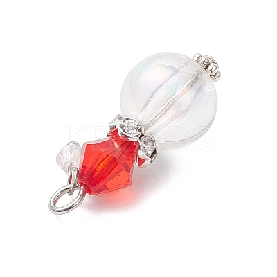 Transparent Acrylic Pendants PALLOY-JF04633-1