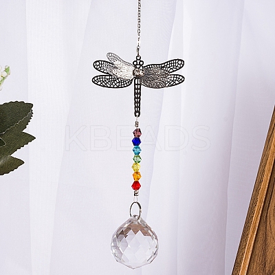 Crystals Chandelier Suncatchers Prisms Chakra Hanging Pendant LS-AJEW-I040-15P-1