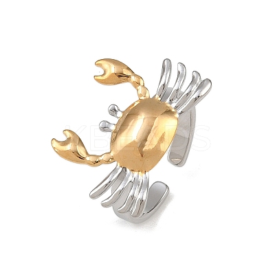 Adjustable 201 Stainless Steel Cuff Open Rings for Women RJEW-B156-02GP-02-1