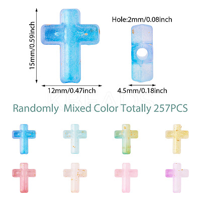 257Pcs Plastic Beads KY-TA0001-55-1