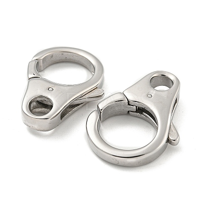 Non-Tarnish 304 Stainless Steel Lobster Claw Clasps LS-STAS-O002-02P-1