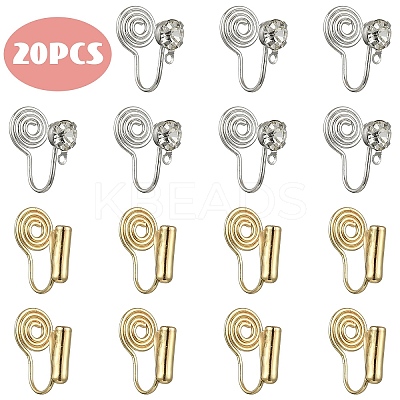 20Pcs 2 Colors Brass Ear Cuff Findings FIND-YW0009-95-1